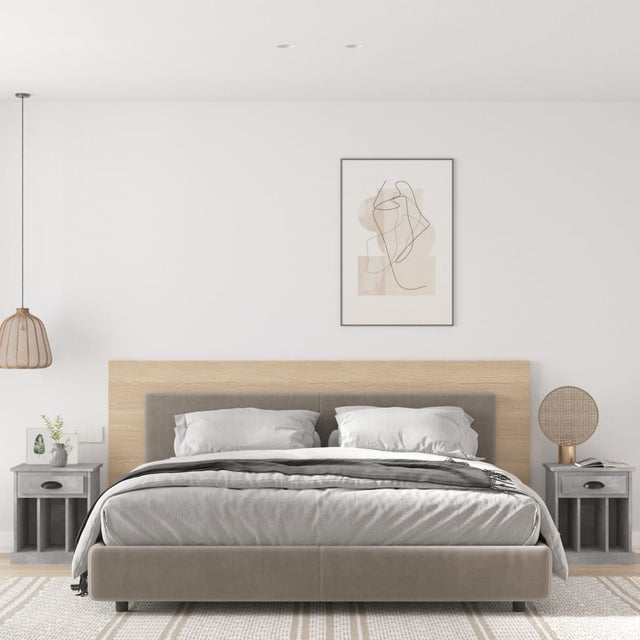 Vidaxl nachtkastjes 2 st 43x36x50 cm betongrijs