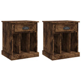 Vidaxl nachtkastjes 2 st 43x36x50 cm gerookt eikenkleurig