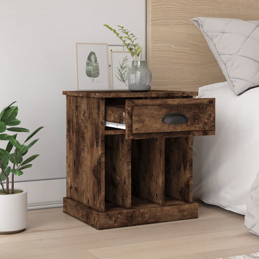 Vidaxl nachtkastjes 2 st 43x36x50 cm gerookt eikenkleurig