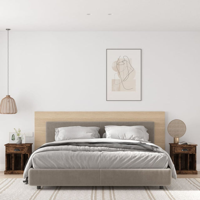 Vidaxl nachtkastjes 2 st 43x36x50 cm gerookt eikenkleurig