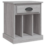 Vidaxl nachtkastje 43x36x50 cm grijs sonoma eikenkleurig