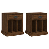 Vidaxl nachtkastjes 2 st 43x36x50 cm bruin eikenkleur