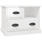 Vidaxl nachtkastje 60x39x45 cm hoogglans wit