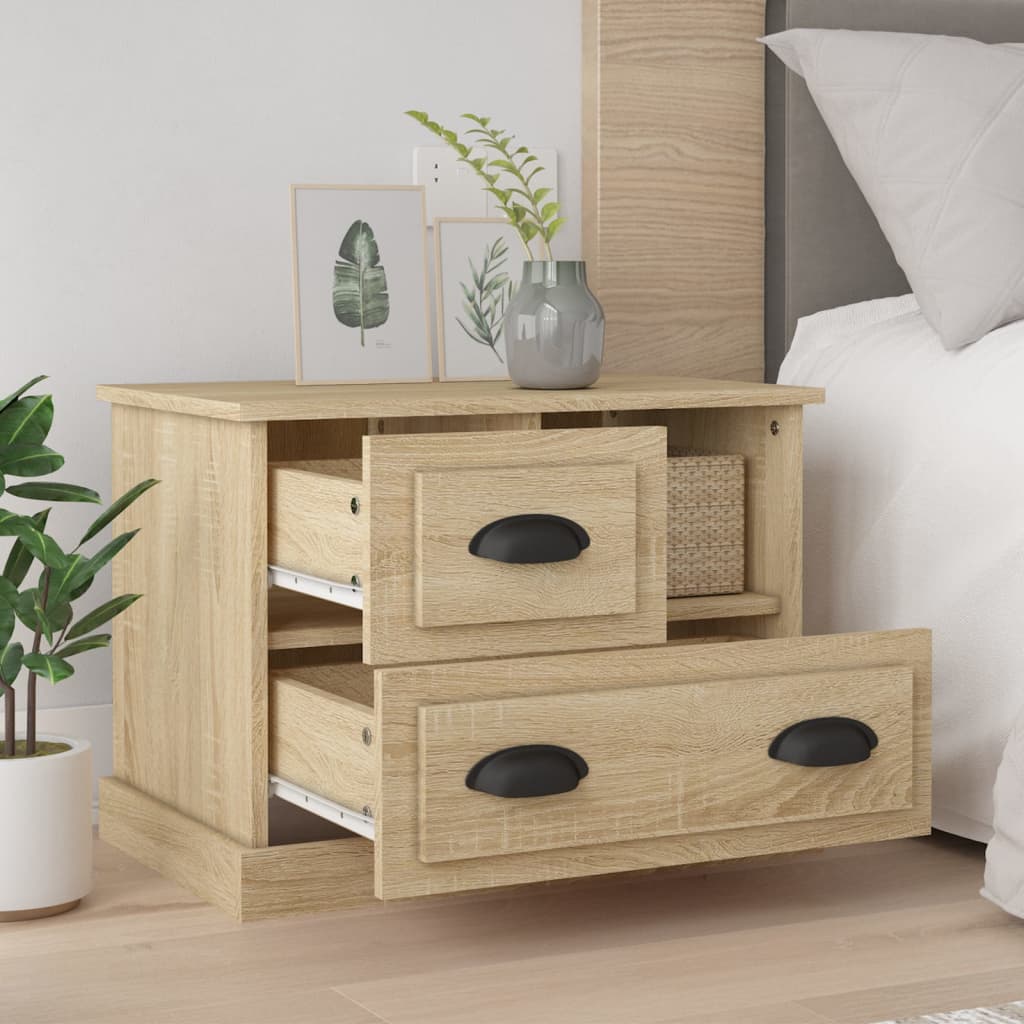 Vidaxl nachtkastje 60x39x45 cm sonoma eikenkleurig