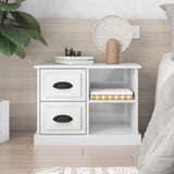Vidaxl nachtkastje 60x35,5x45 cm hoogglans wit