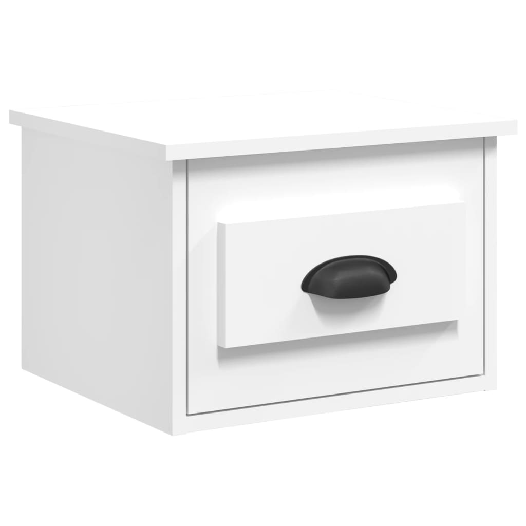 Vidaxl nachtkastje wandgemonteerd 41,5x36x28 cm wit