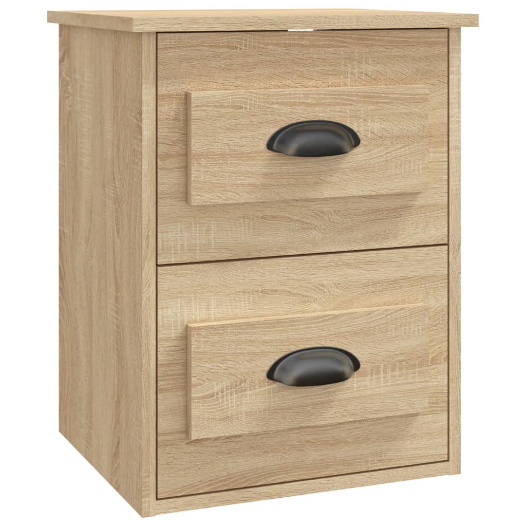 Vidaxl nachtkastje wandgemonteerd 41,5x36x53 cm sonoma eikenkleurig