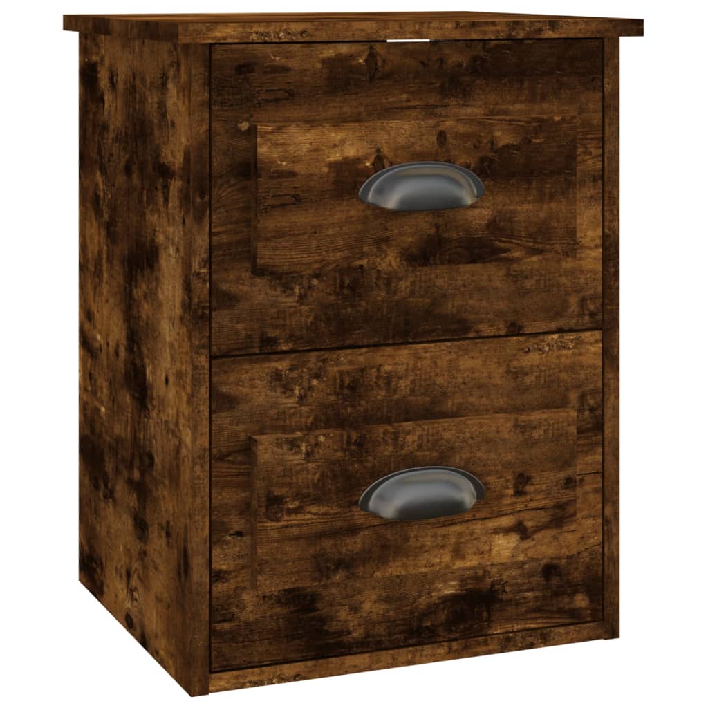 Vidaxl nachtkastje wandgemonteerd 41,5x36x53 cm gerookt eikenkleurig
