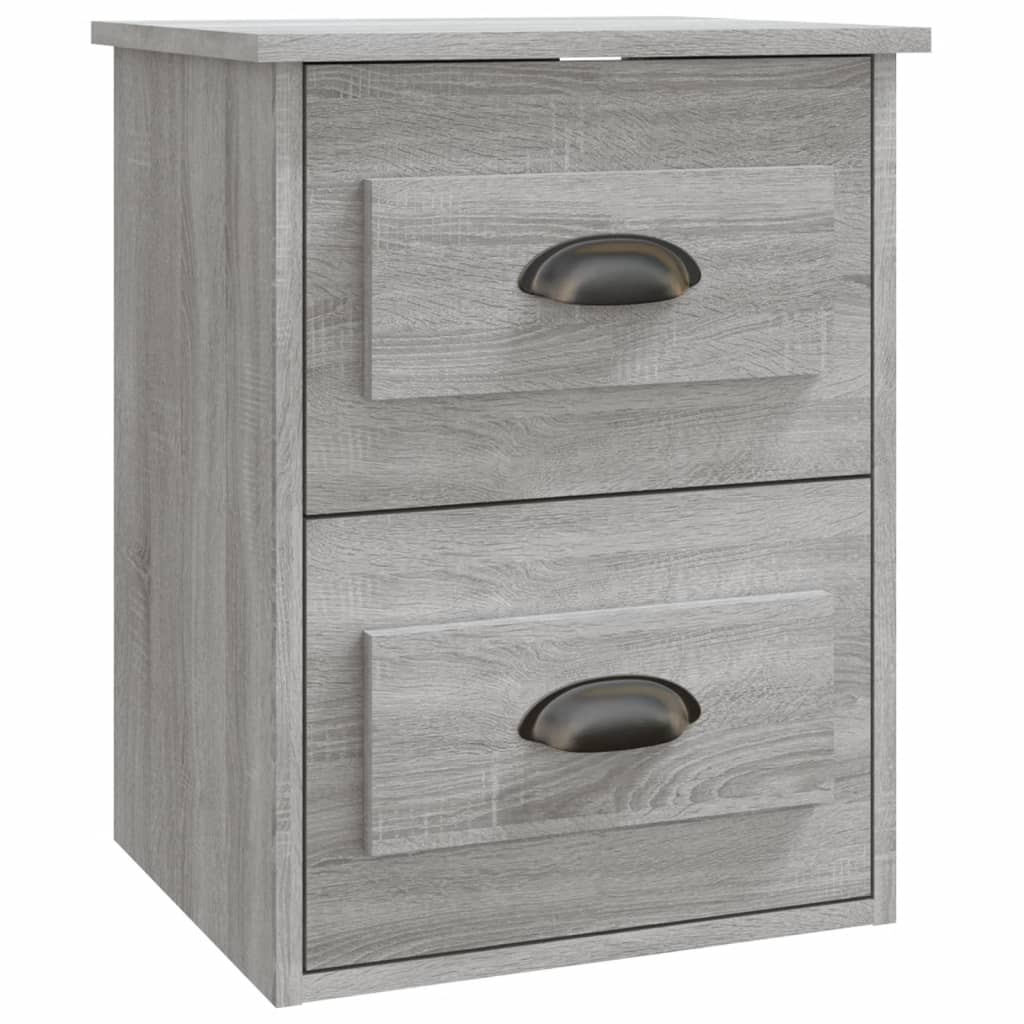 Vidaxl nachtkastje wandgemonteerd 41,5x36x53 cm grijs sonoma eiken