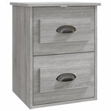 Vidaxl nachtkastje wandgemonteerd 41,5x36x53 cm grijs sonoma eiken