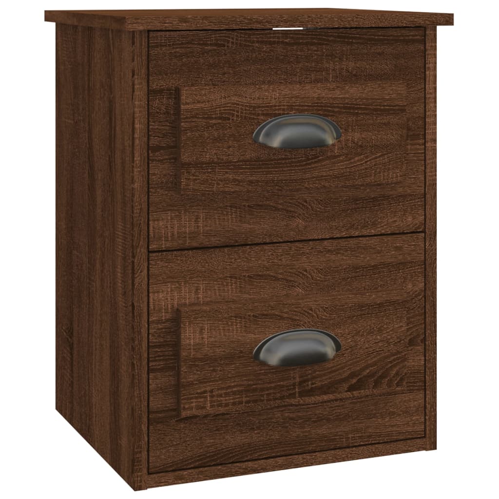 Vidaxl nachtkastje wandgemonteerd 41,5x36x53 cm bruin eikenkleur