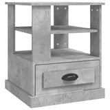 Vidaxl bijzettafel 50x50x60 cm bewerkt hout betongrijs