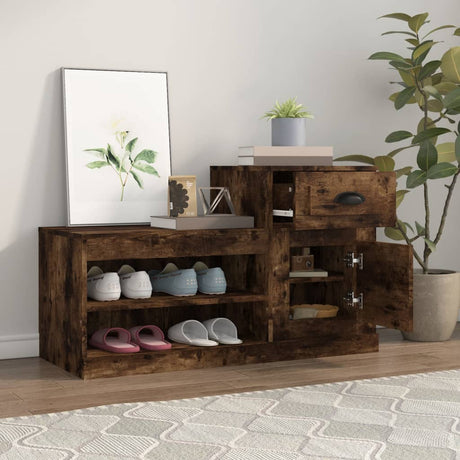 Vidaxx Schuhschrank 100x42x60 cm verarbeitetes Holz, geräucherte Eiche