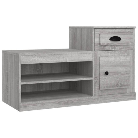 Vidaxx Schuhschrank 100x42x60 cm, Holzwerkstoff, Farbe Sonoma-Eiche, Grau