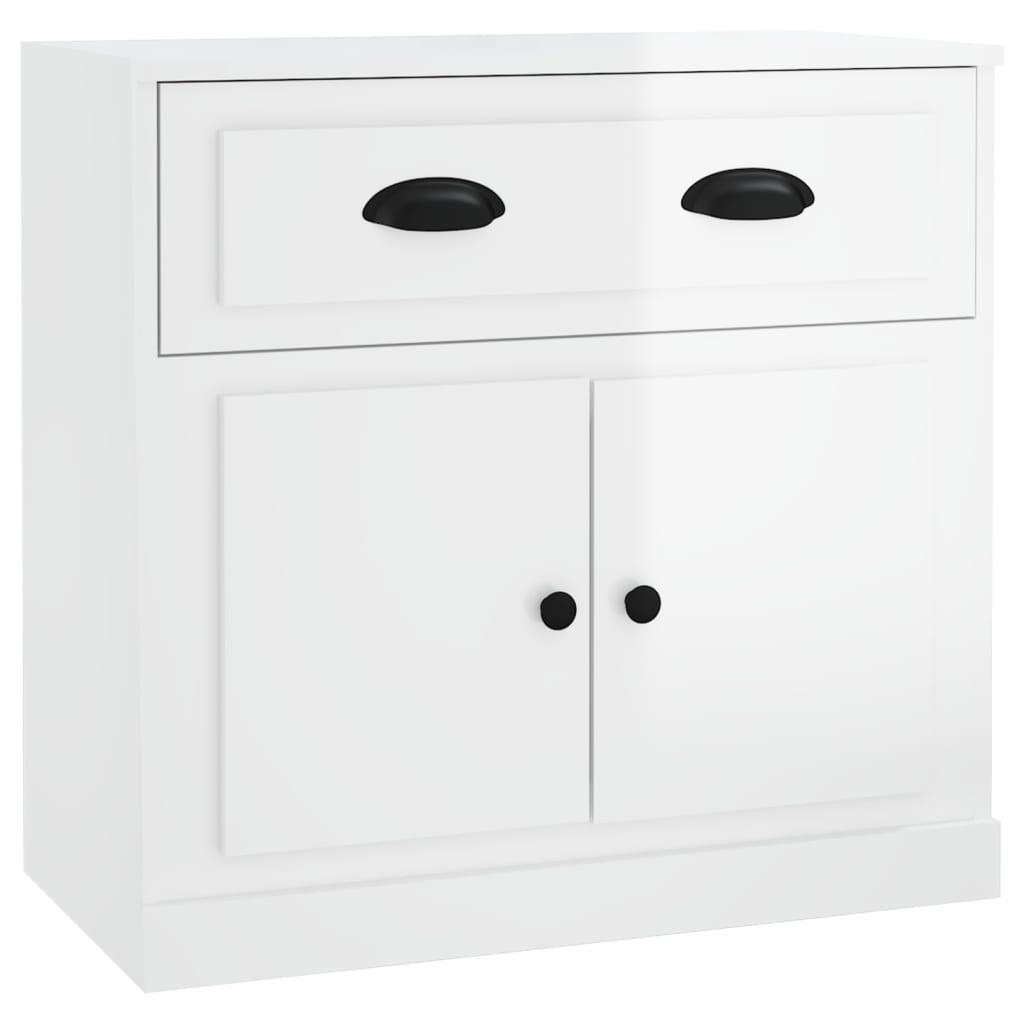 Vidaxl dressoir 70x35x67,5 cm bewerkt hout hoogglans wit