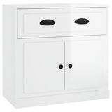 Vidaxl dressoir 70x35x67,5 cm bewerkt hout hoogglans wit