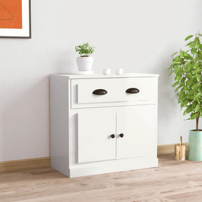 Vidaxl dressoir 70x35x67,5 cm bewerkt hout hoogglans wit