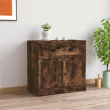 Vidaxl dressoir 70x35,5x67,5 cm bewerkt hout gerookt eikenkleurig