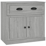 Vidaxl dressoir 70x35,5x67,5 cm bewerkt hout grijs sonoma eikenkleurig