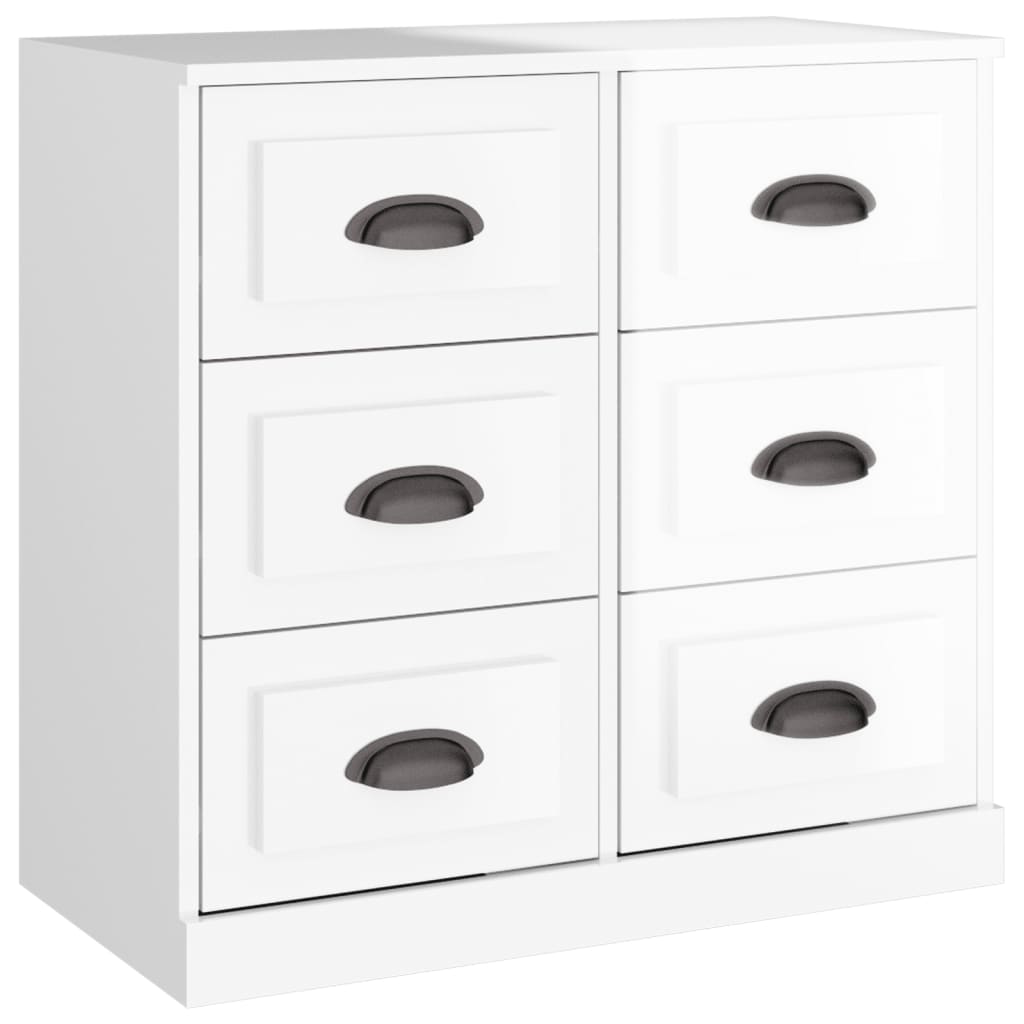 Vidaxl dressoir 70x35x67,5 cm bewerkt hout hoogglans wit