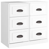 Vidaxl dressoir 70x35x67,5 cm bewerkt hout hoogglans wit