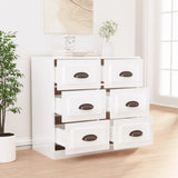 Vidaxl dressoir 70x35x67,5 cm bewerkt hout hoogglans wit