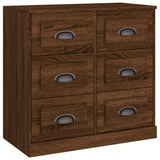 Vidaxl dressoir 70x35,5x67,5 cm bewerkt hout bruin eikenkleur