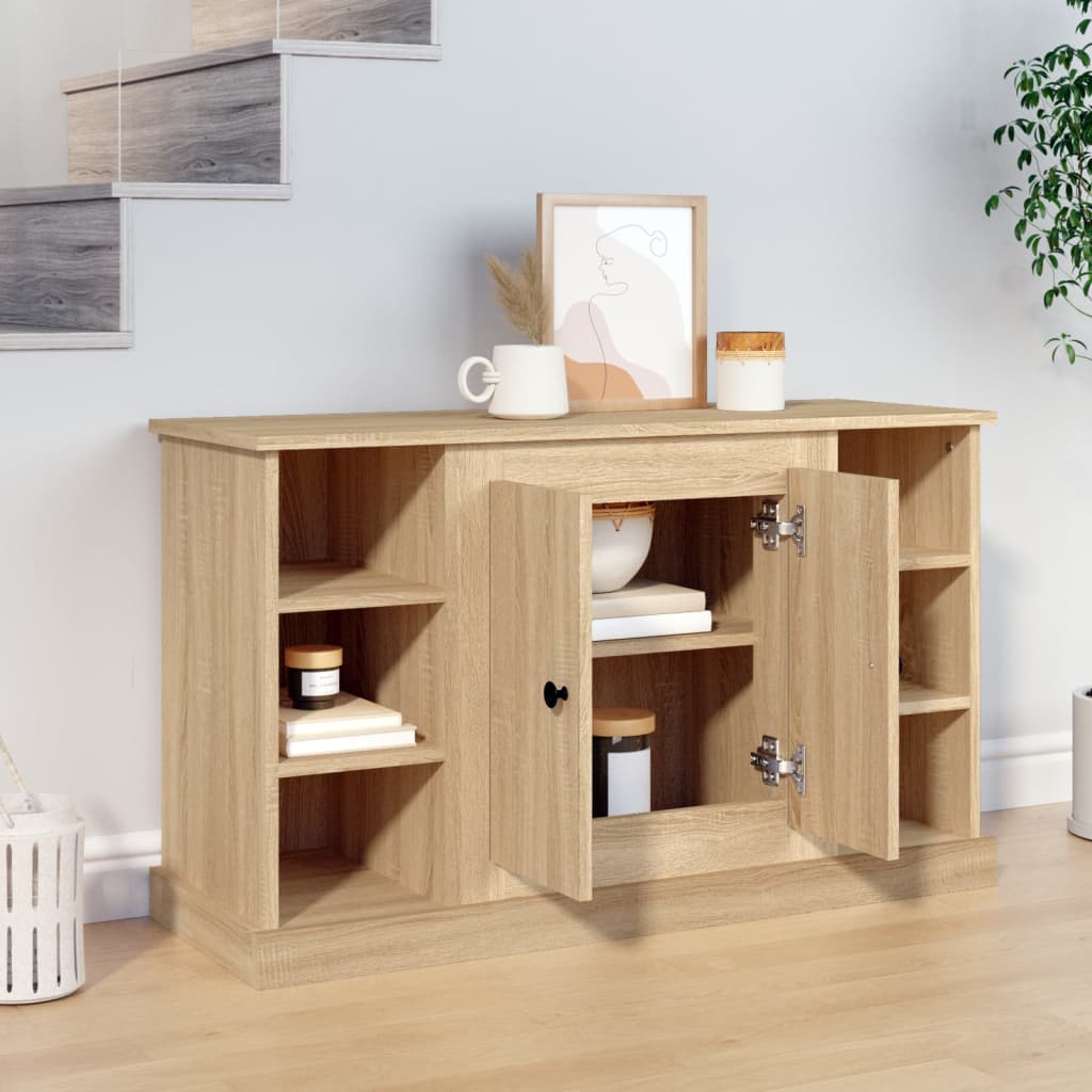 Vidaxl dressoir 100x35,5x60 cm bewerkt hout sonoma eikenkleurig