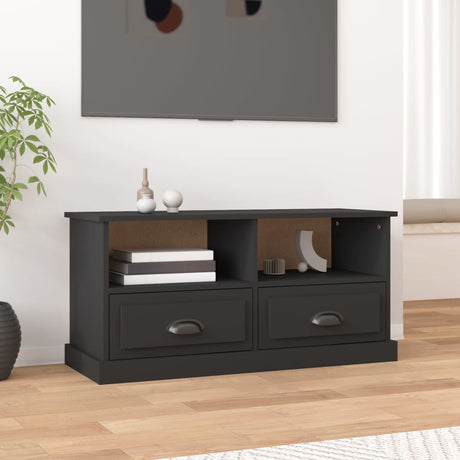 Vidaxl tv-meubel 93x35,5x45 cm bewerkt hout zwart