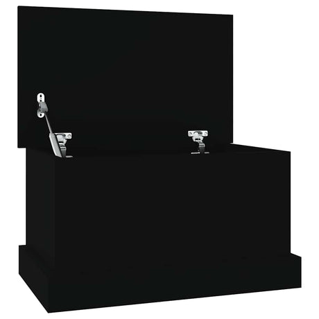 Vidaxl opbergbox 50x30x28 cm bewerkt hout zwart