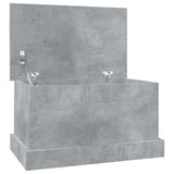 Vidaxl opbergbox 50x30x28 cm bewerkt hout betongrijs