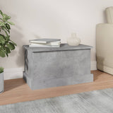 Vidaxl opbergbox 50x30x28 cm bewerkt hout betongrijs