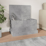 Vidaxl opbergbox 50x30x28 cm bewerkt hout betongrijs
