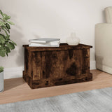 Vidaxl opbergbox 50x30x28 cm bewerkt hout gerookt eikenkleurig