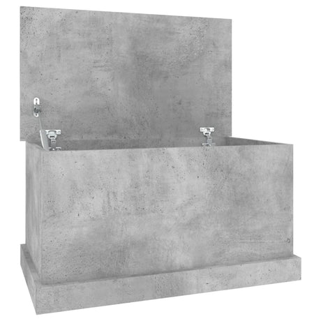 Vidaxl opbergbox 70x40x38 cm bewerkt hout betongrijs