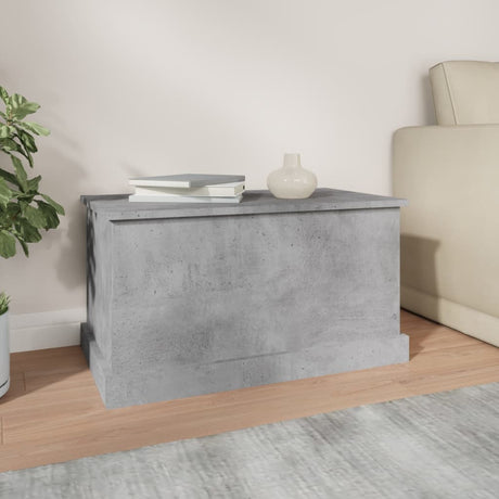 Vidaxl opbergbox 70x40x38 cm bewerkt hout betongrijs