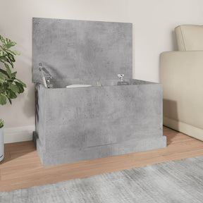 Vidaxl opbergbox 70x40x38 cm bewerkt hout betongrijs