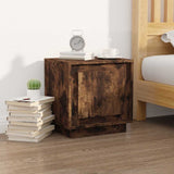 Vidaxl nachtkastjes 2 st 44x35x45 cm bewerkt hout gerookt eikenkleurig