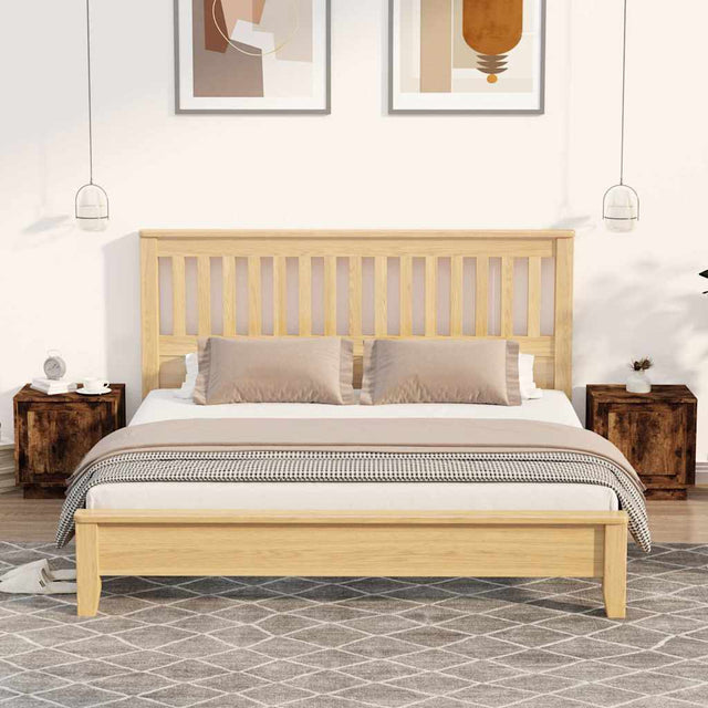 Vidaxl nachtkastjes 2 st 44x35x45 cm bewerkt hout gerookt eikenkleurig