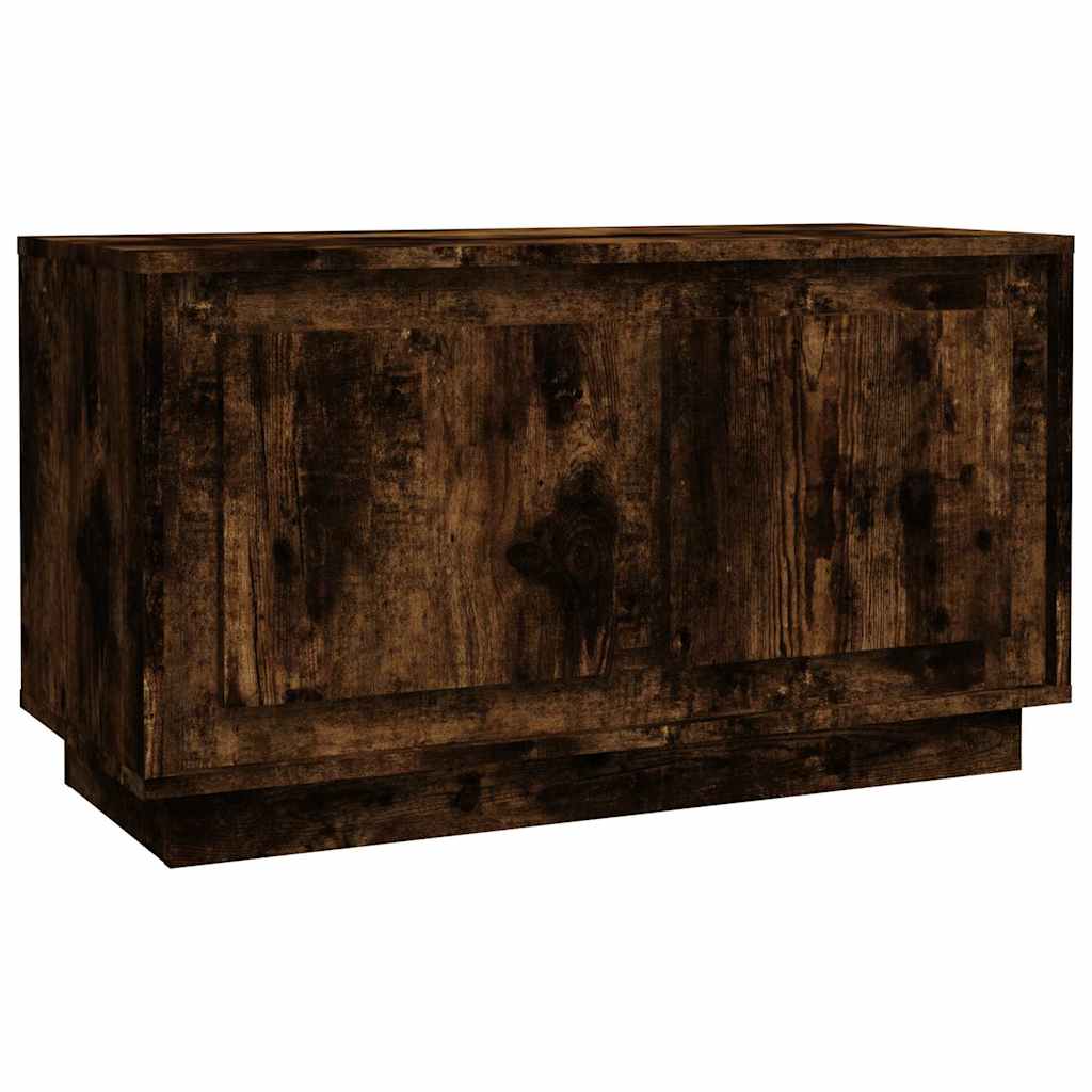 Vidaxl tv-meubel 80x35x45 cm bewerkt hout gerookt eikenkleurig