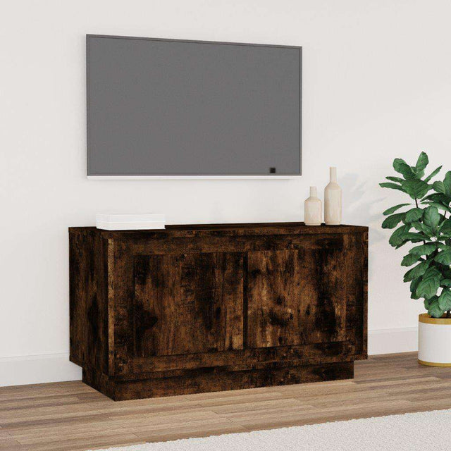 Vidaxl tv-meubel 80x35x45 cm bewerkt hout gerookt eikenkleurig