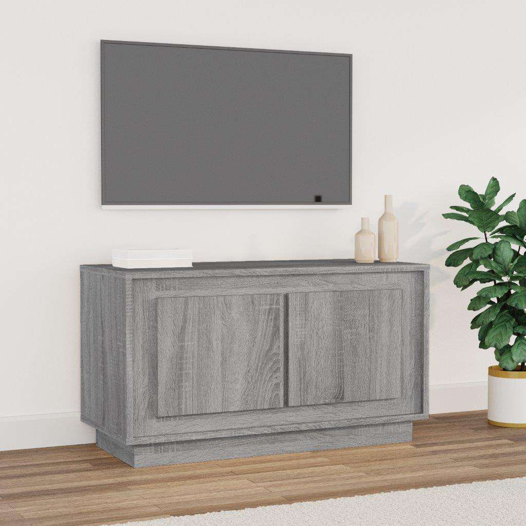 Vidaxl tv-meubel 80x35x45 cm bewerkt hout grijs sonoma eikenkleurig
