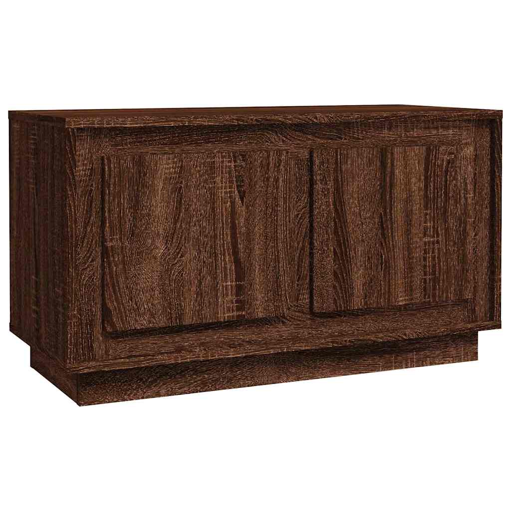 Vidaxl tv-meubel 80x35x45 cm bewerkt hout bruin eikenkleur