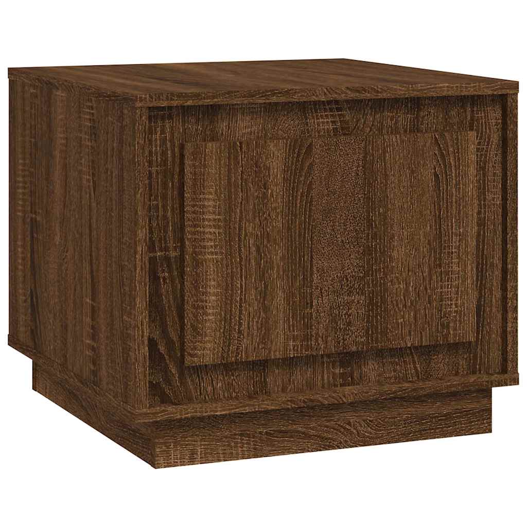 Vidaxl salontafel 51x50x44 cm bewerkt hout bruin eikenkleur