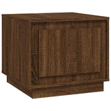 Vidaxl salontafel 51x50x44 cm bewerkt hout bruin eikenkleur