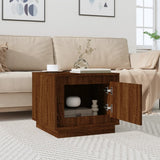 Vidaxl salontafel 51x50x44 cm bewerkt hout bruin eikenkleur