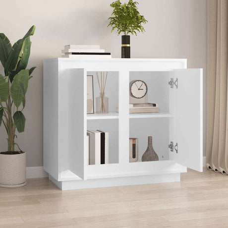 Vidaxl dressoir 80x34x75 cm bewerkt hout wit