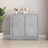 Vidaxl dressoir 80x34x75 cm bewerkt hout betongrijs