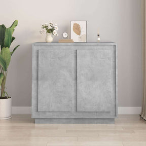 Vidaxl dressoir 80x34x75 cm bewerkt hout betongrijs