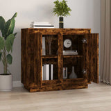 Vidaxl dressoir 80x34x75 cm bewerkt hout gerookt eikenkleurig